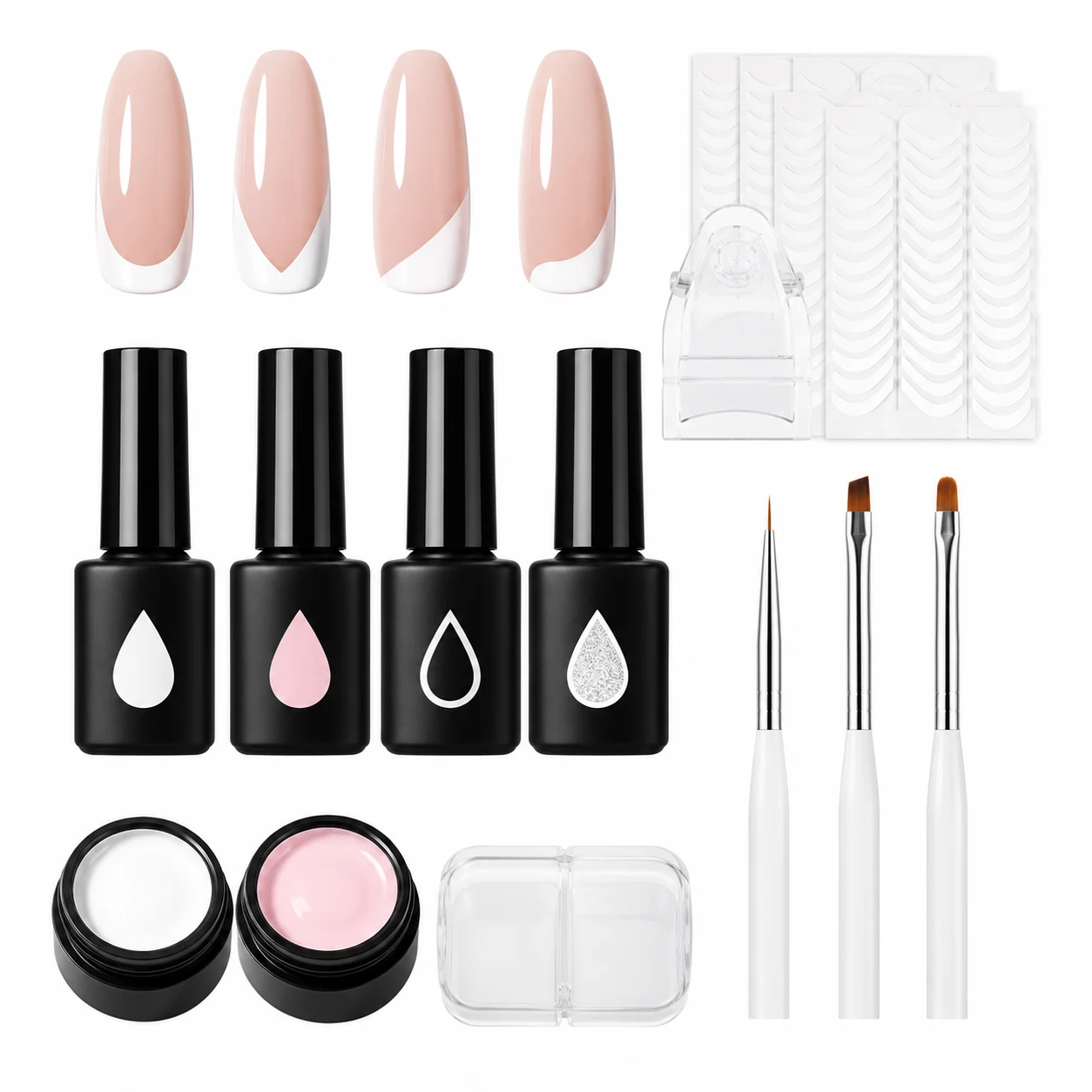 Modelones French Tip Nail Art Kit