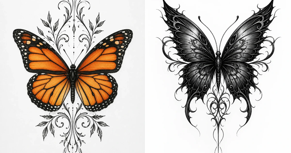 20 Back Butterfly Tattoo Ideas That Actually Feel back butterfly tattoo