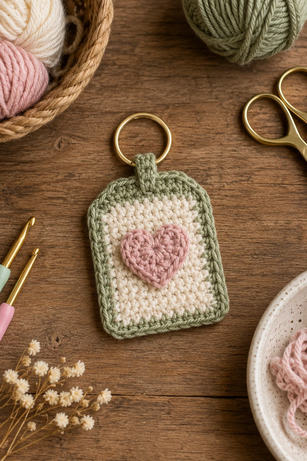 Monogrammed Mini Tag — bag charms crochet style outfit