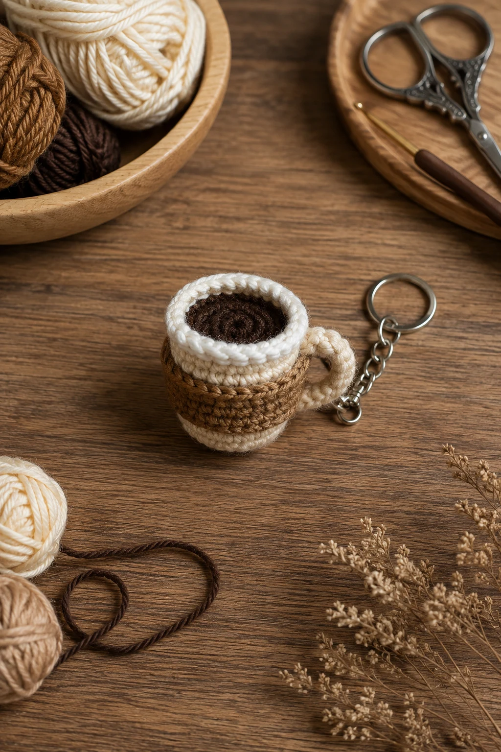 Miniature Coffee Cup — bag charms crochet style outfit