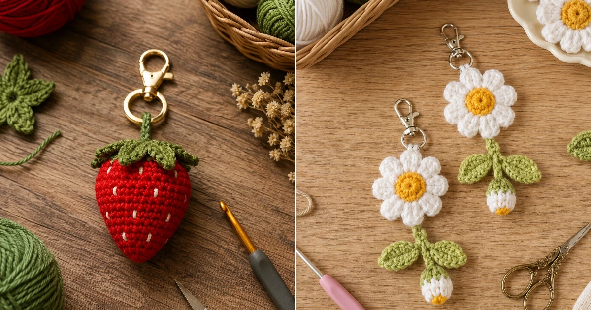 15 Bag Charms Crochet Ideas to Make Your Handbag More bag charms crochet