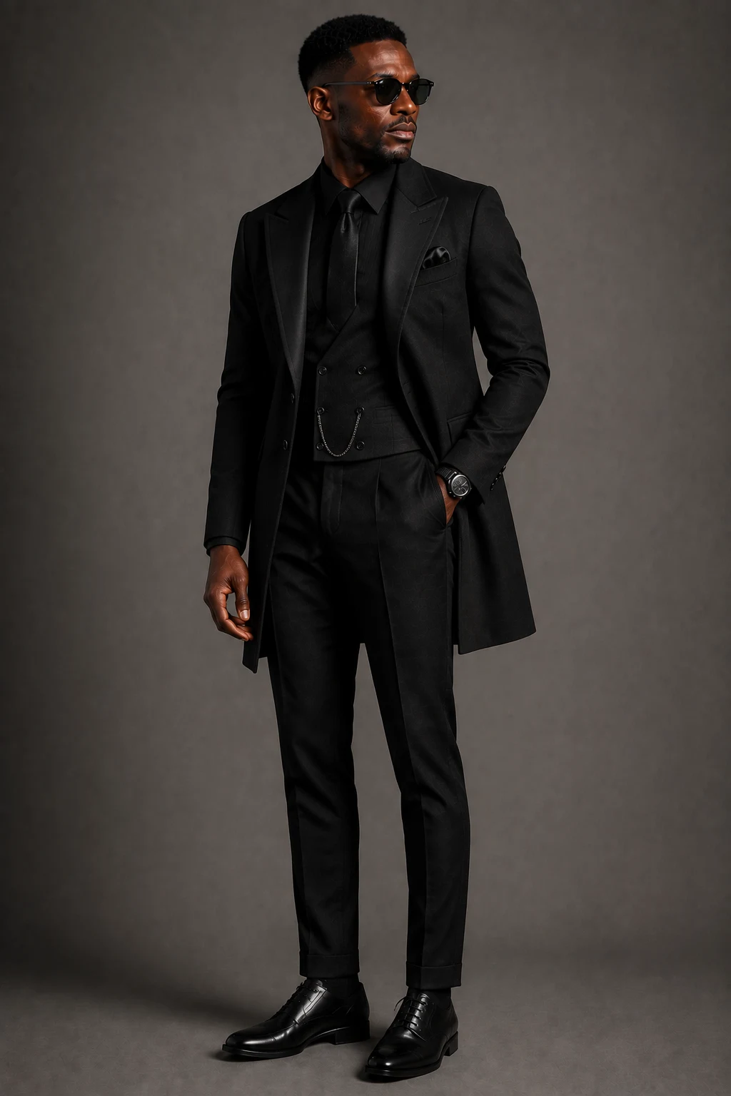 The Modern Black Dandy Look — Black Men Classy Outfits style outfit, worn by a stylish man