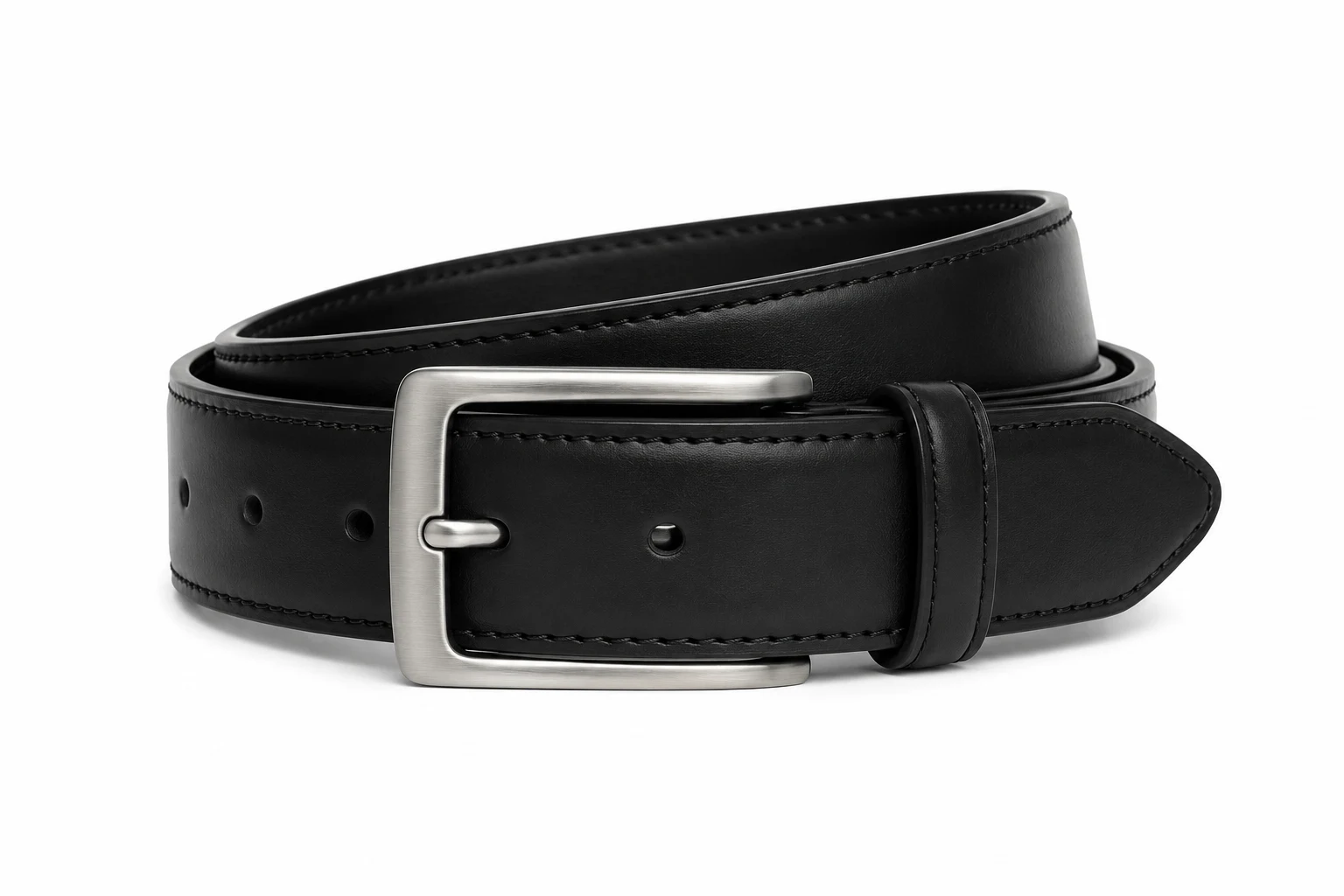 Dockers Men's Leather Dress Belt Black