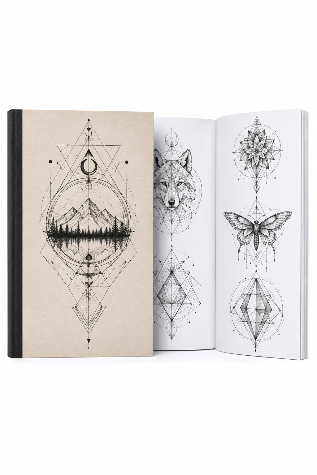 Geometric Tattoo Designs Coloring Book by Jasper Ink