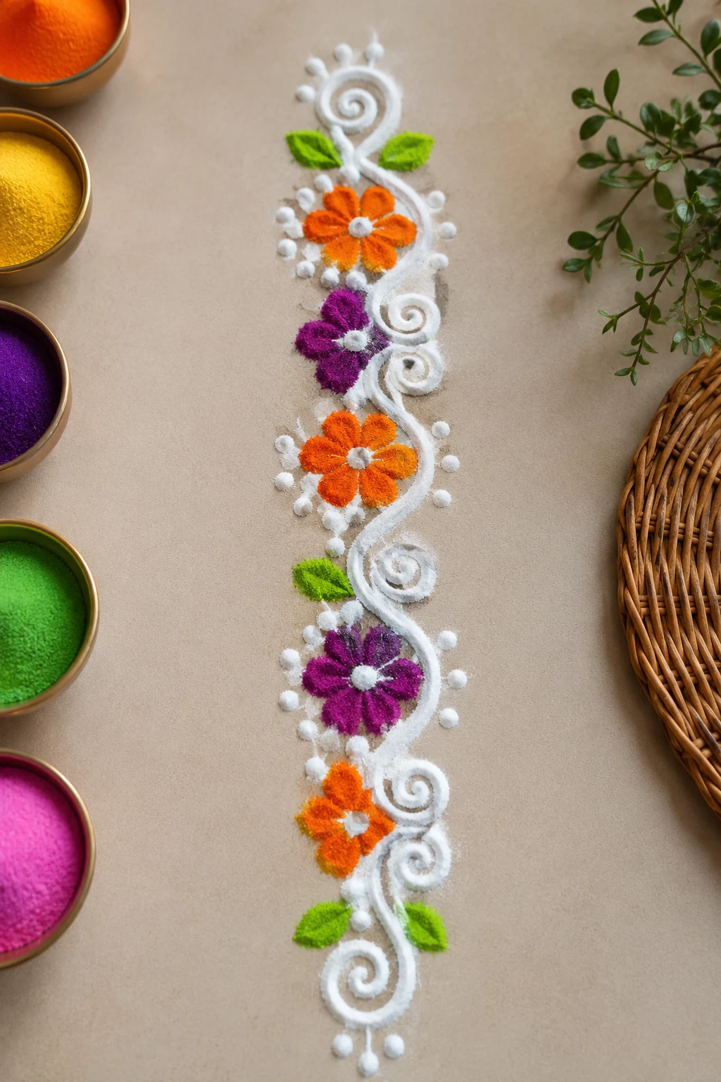 Border Rangoli Designs for Beginners — border rangoli designs style outfit