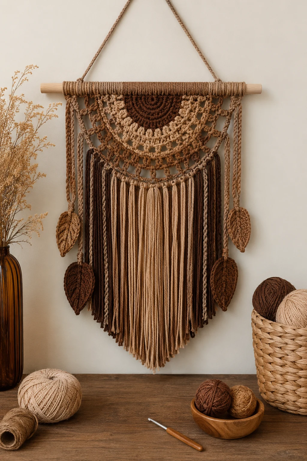 Brown Crochet Ideas for a Boho Wall Hanging — brown crochet ideas style outfit