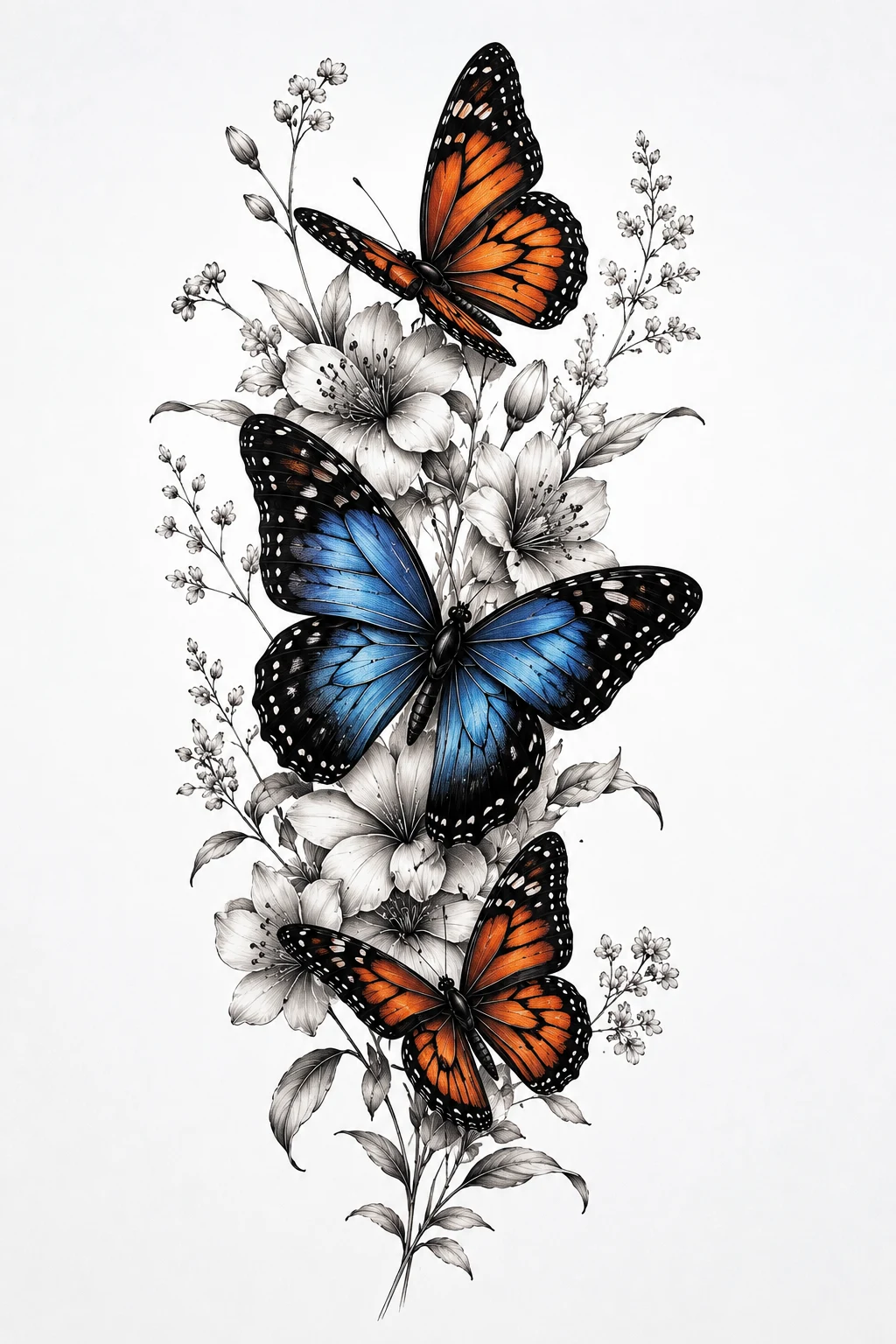 Hyper-Realistic Butterfly — butterfly arm tattoo style outfit