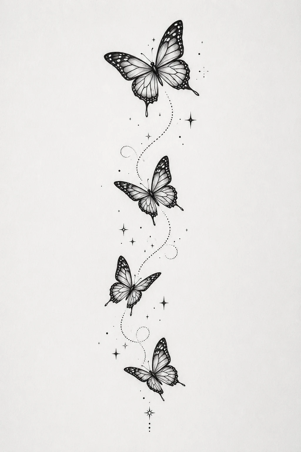 Butterfly Flight Path Arm Tattoo — butterfly arm tattoo style outfit