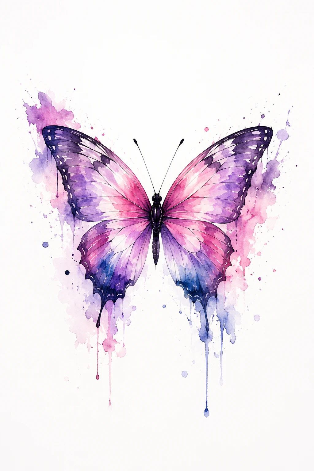 Watercolor Butterfly — butterfly chest tattoo style outfit