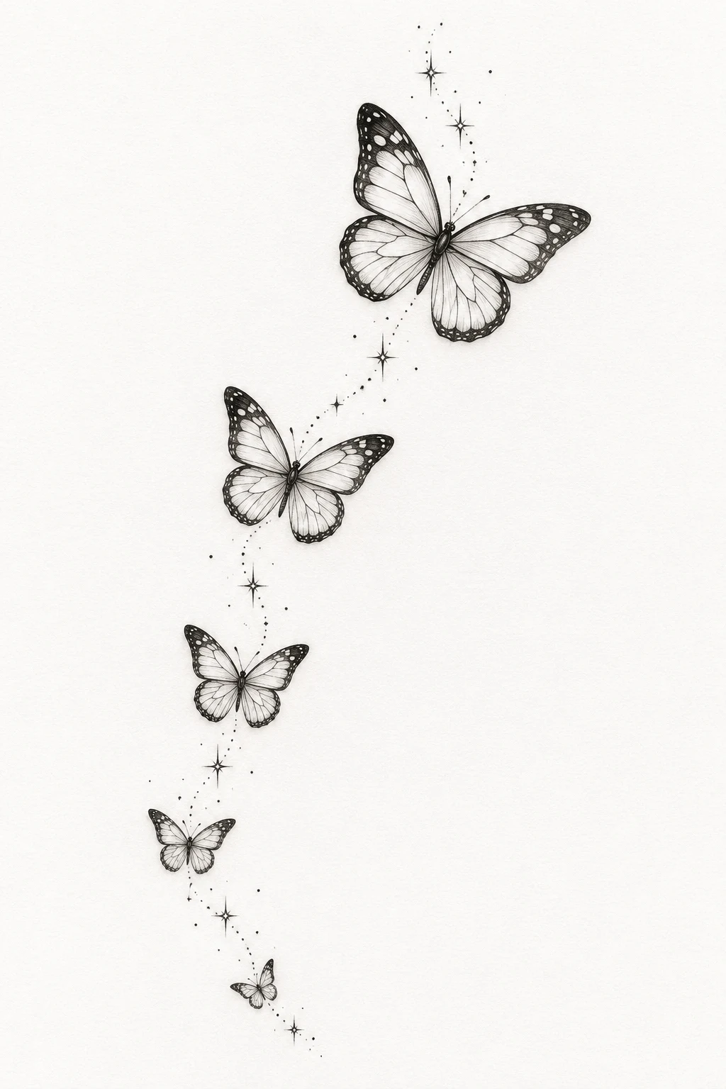 Fine-Line Butterfly Chain — butterfly effect tattoo style outfit