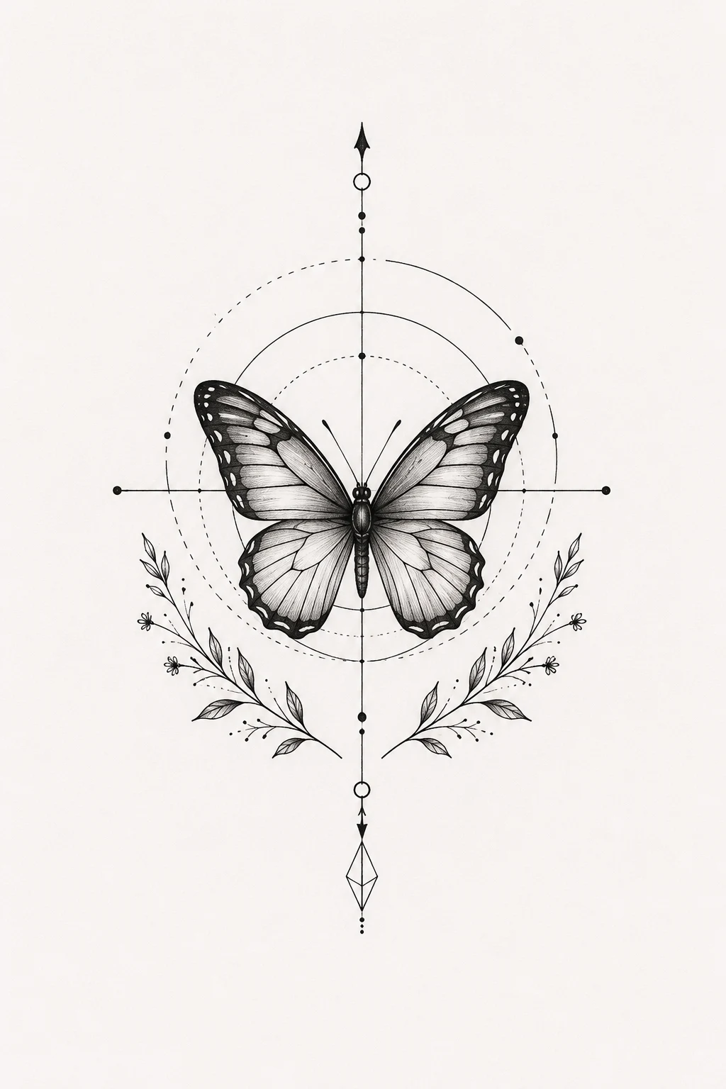 Butterfly With Meaningful Coordinates — butterfly effect tattoo style outfit