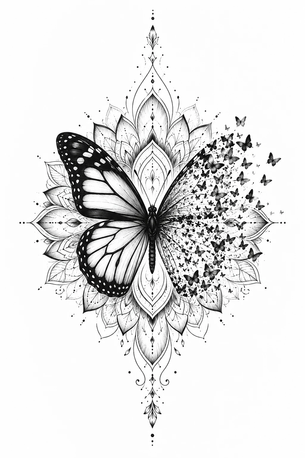 Butterfly Effect Mandala — butterfly effect tattoo style outfit