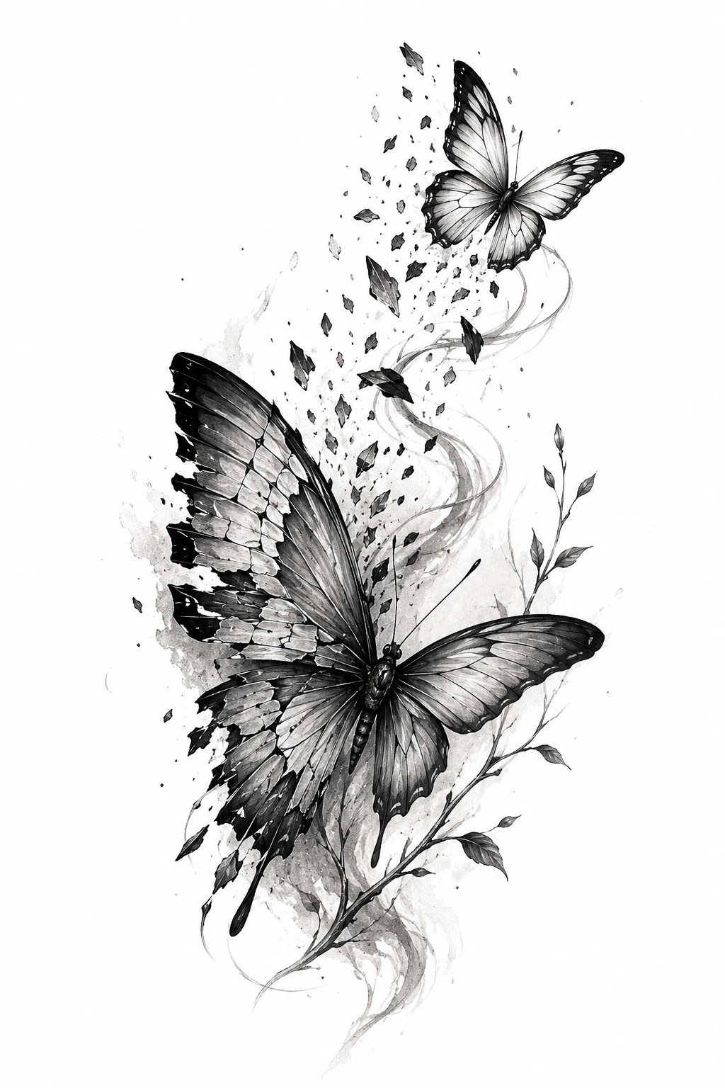 Broken Wing, New Beginning — butterfly effect tattoo style outfit