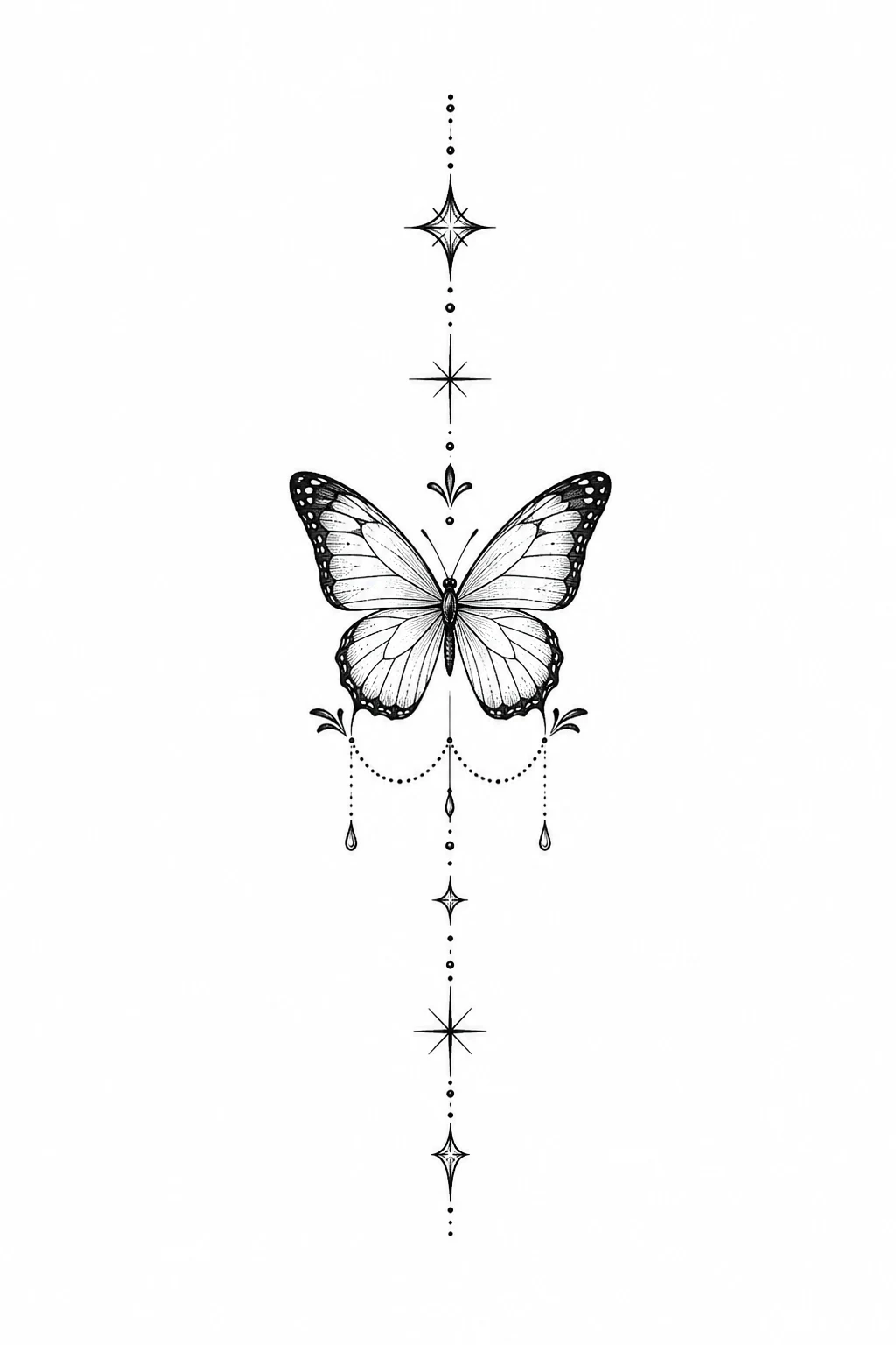 Butterfly Finger Tattoo Stencil Style — butterfly finger tattoo style outfit