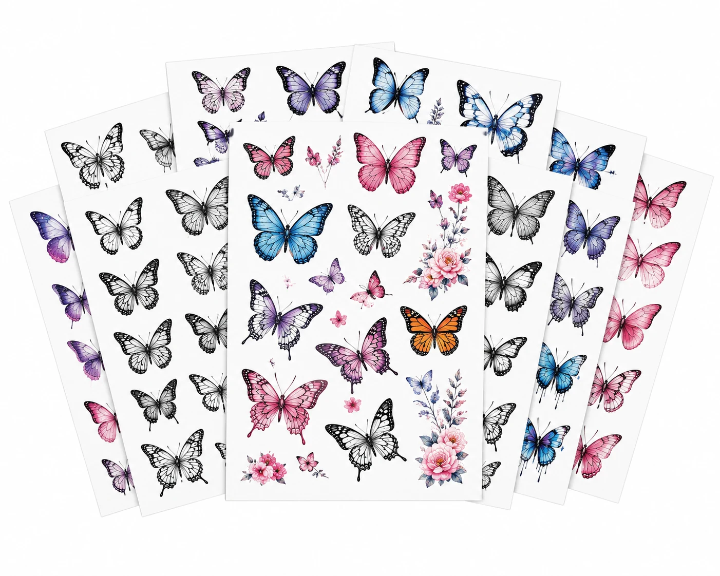 Butterfly Temporary Tattoo Stickers Assorted Designs