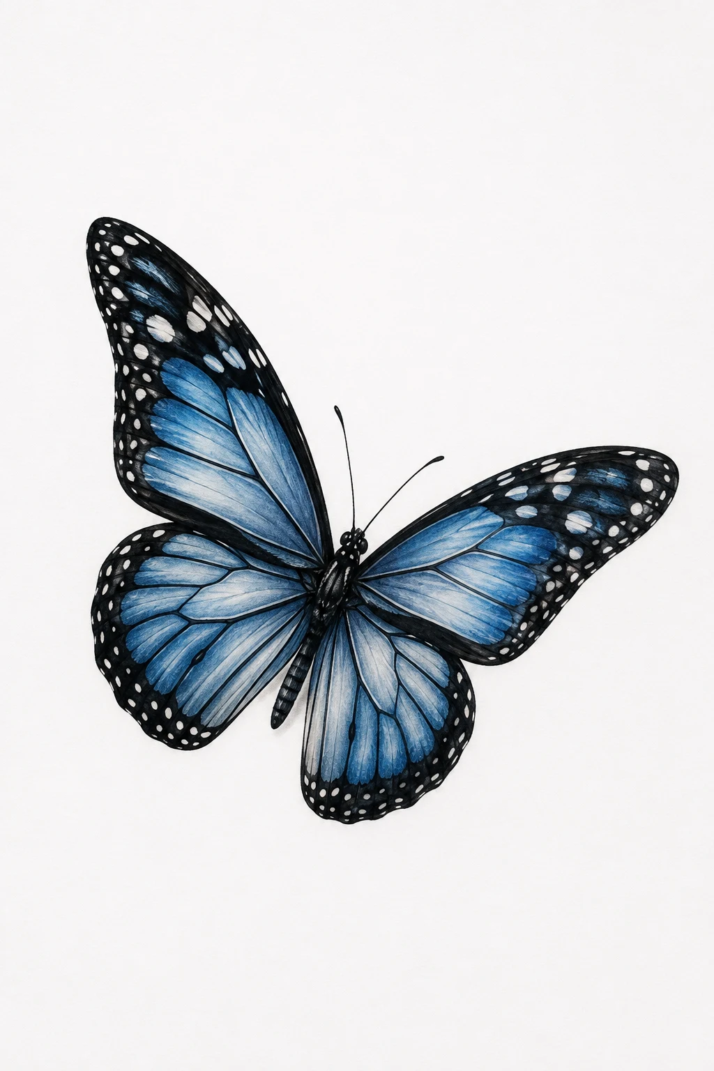 Blue Monarch-Inspired Butterfly — butterfly hip tattoo style outfit