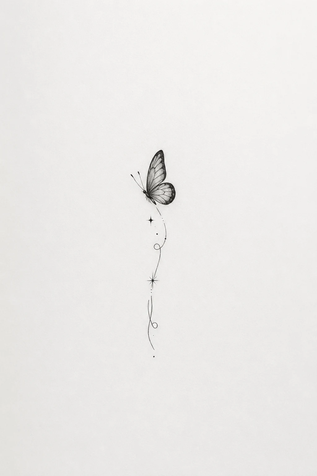 Tiny Ankle Butterfly — butterfly leg tattoo style outfit