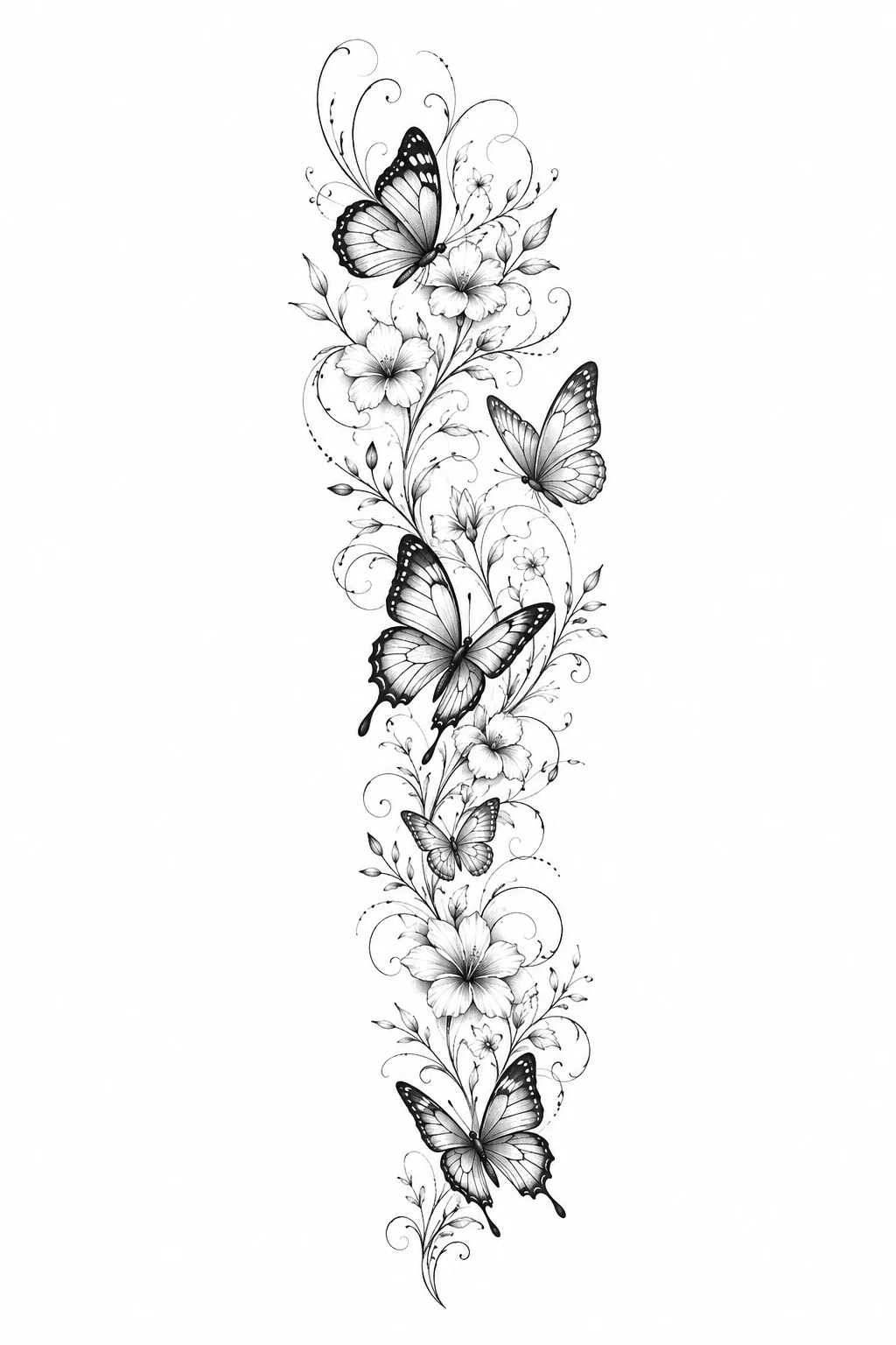 Butterfly Leg Tattoo Sleeve — butterfly leg tattoo style outfit