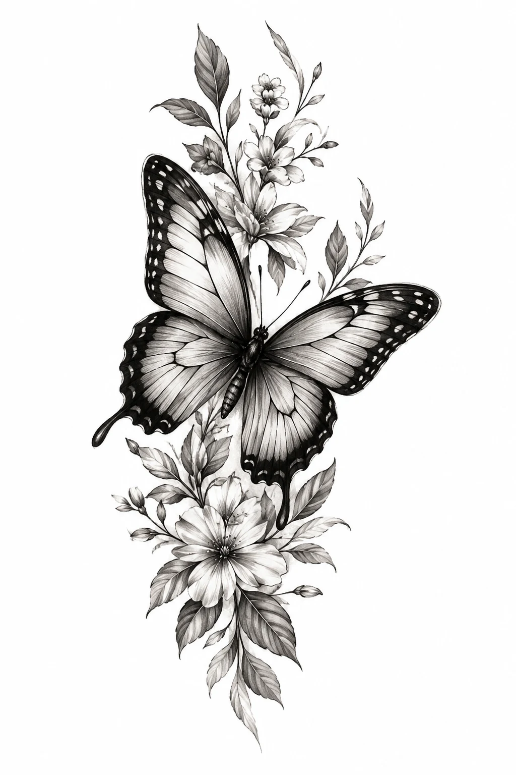 Realistic Butterfly on the Calf — butterfly leg tattoo style outfit