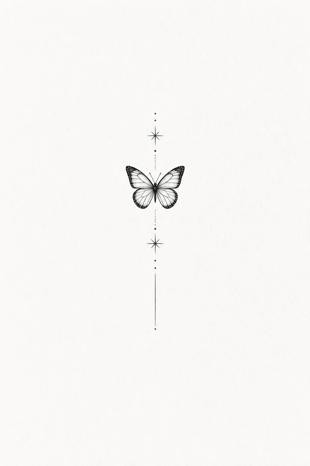 Tiny Fine-Line Butterfly — butterfly neck tattoo style outfit