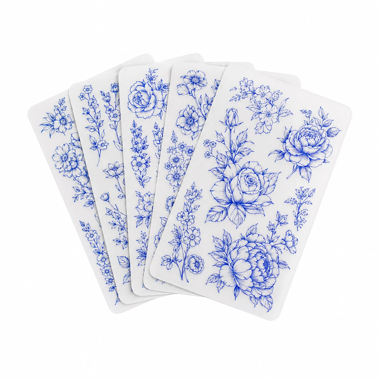 Reusable Floral Tattoo Stencil Set