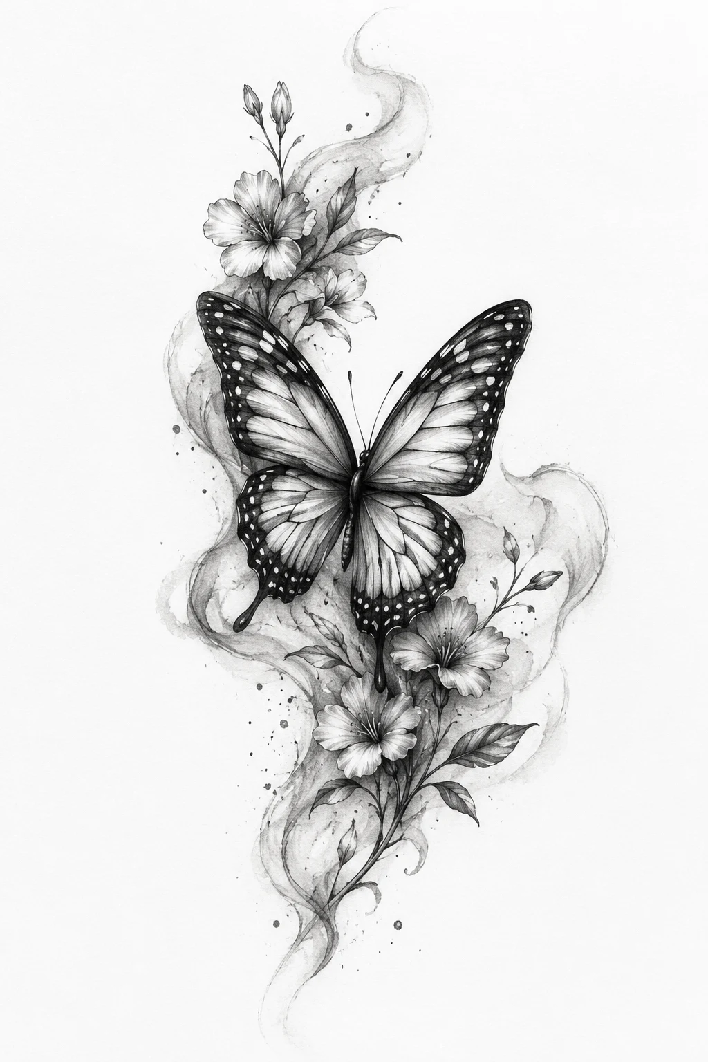 Butterfly With a Personal Quote — butterfly remembrance tattoo style outfit