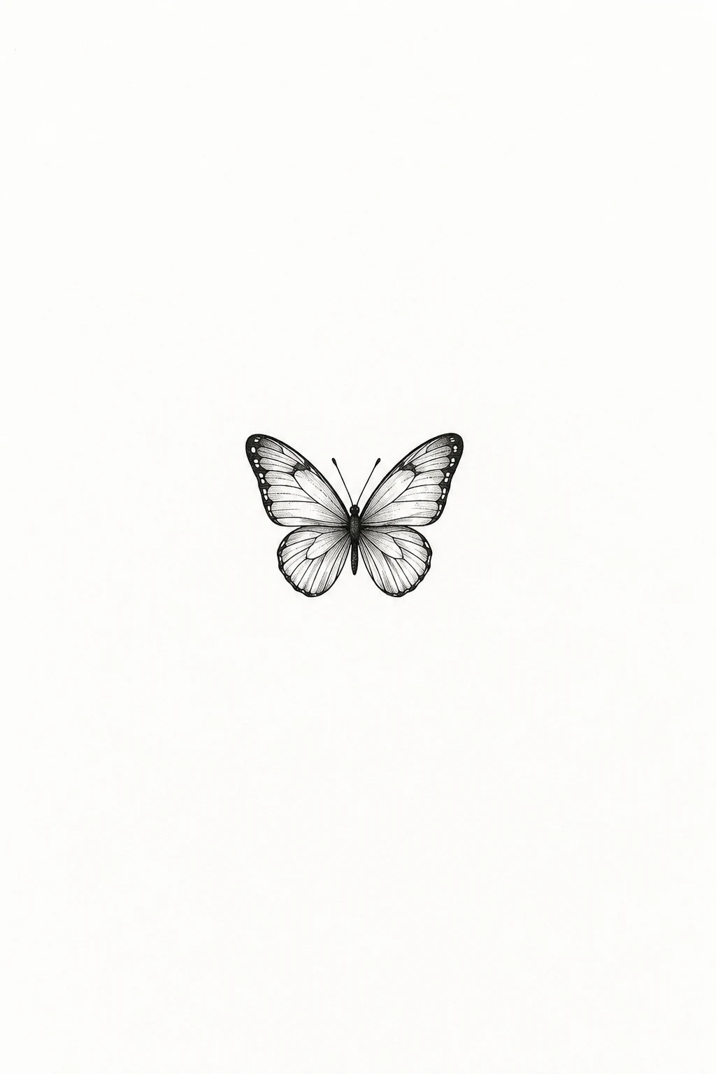 Tiny Minimalist Butterfly Memorial Tattoo — butterfly remembrance tattoo style outfit