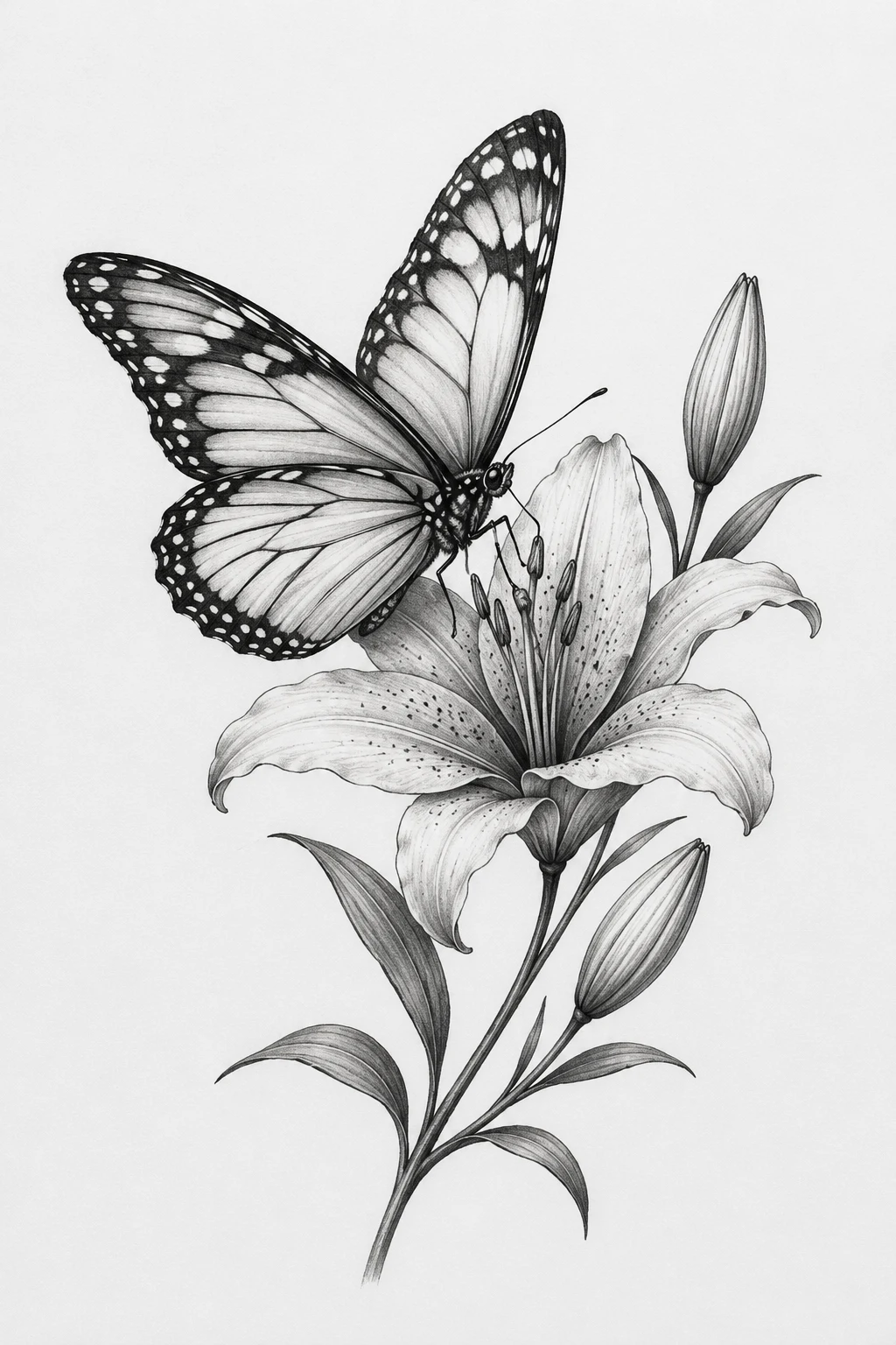 Butterfly With a Favorite Flower — butterfly remembrance tattoo style outfit