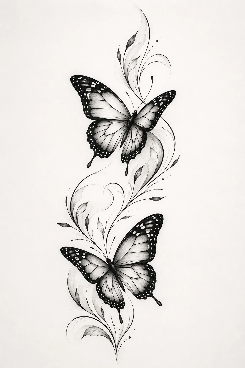 Matching Butterfly Pair — butterfly shoulder tattoo style outfit