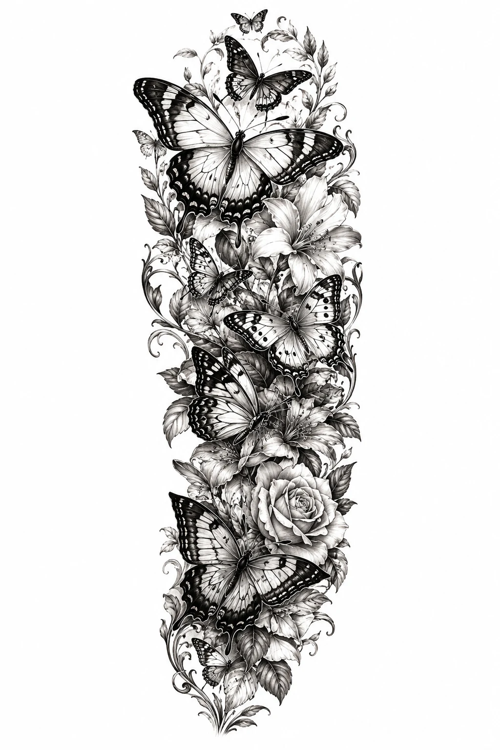 Full Butterfly Sleeve Tattoo Ecosystem — butterfly sleeve tattoo style outfit