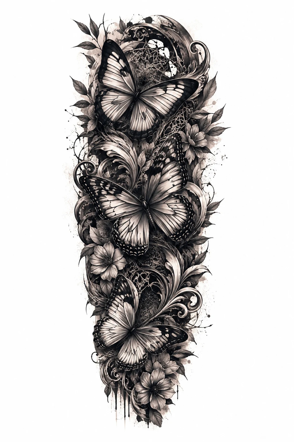 Butterfly Cover-Up Sleeve — butterfly sleeve tattoo style outfit
