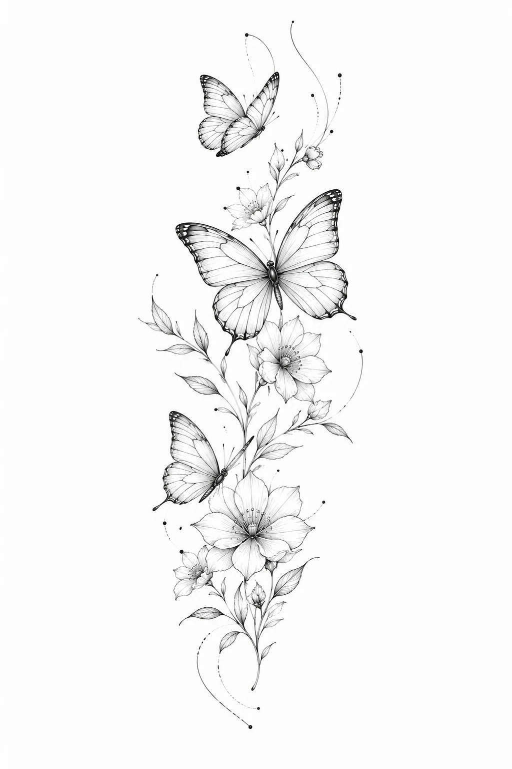 Fine-Line Butterfly Elegance — butterfly tattoo arm style outfit
