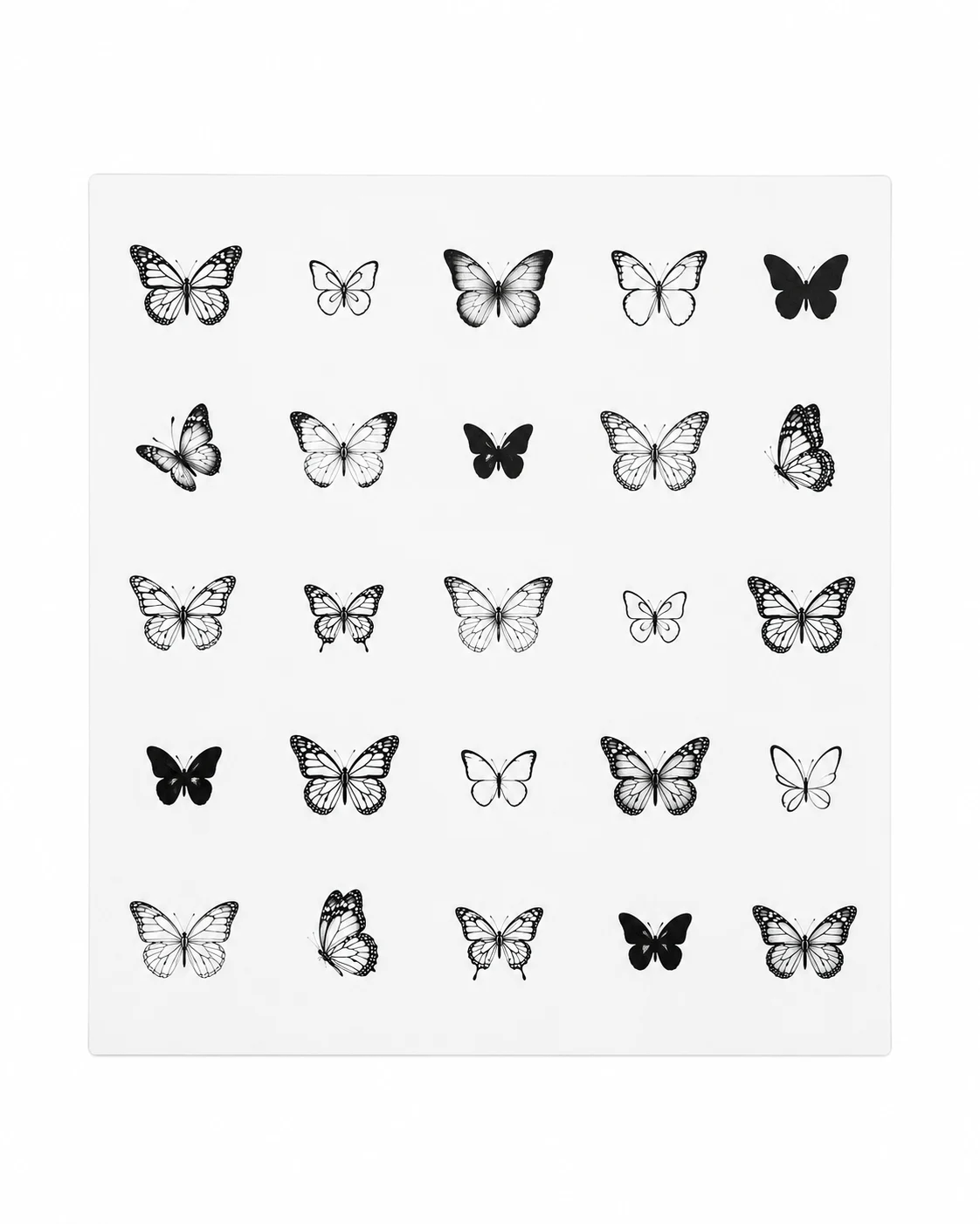 Tatuo Small Butterfly Temporary Tattoos