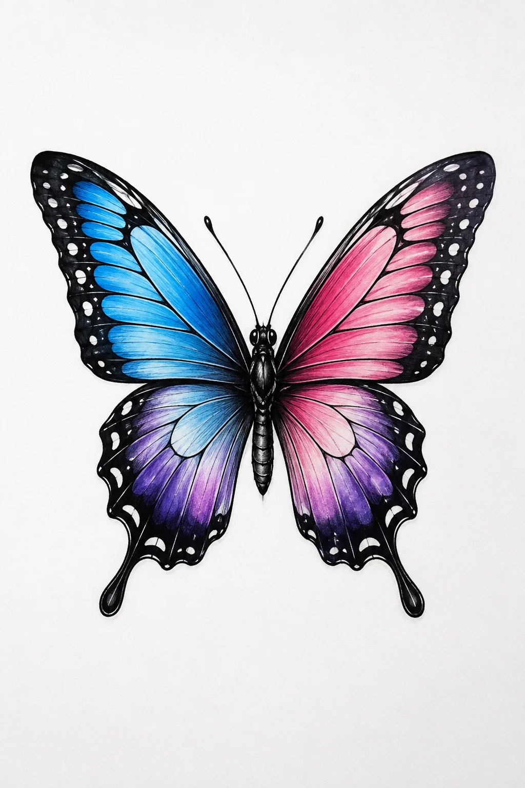 Classic Butterfly Tattoo Color — butterfly tattoo color style outfit