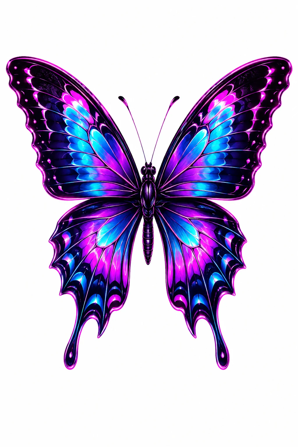 Neon Butterfly — butterfly tattoo color style outfit