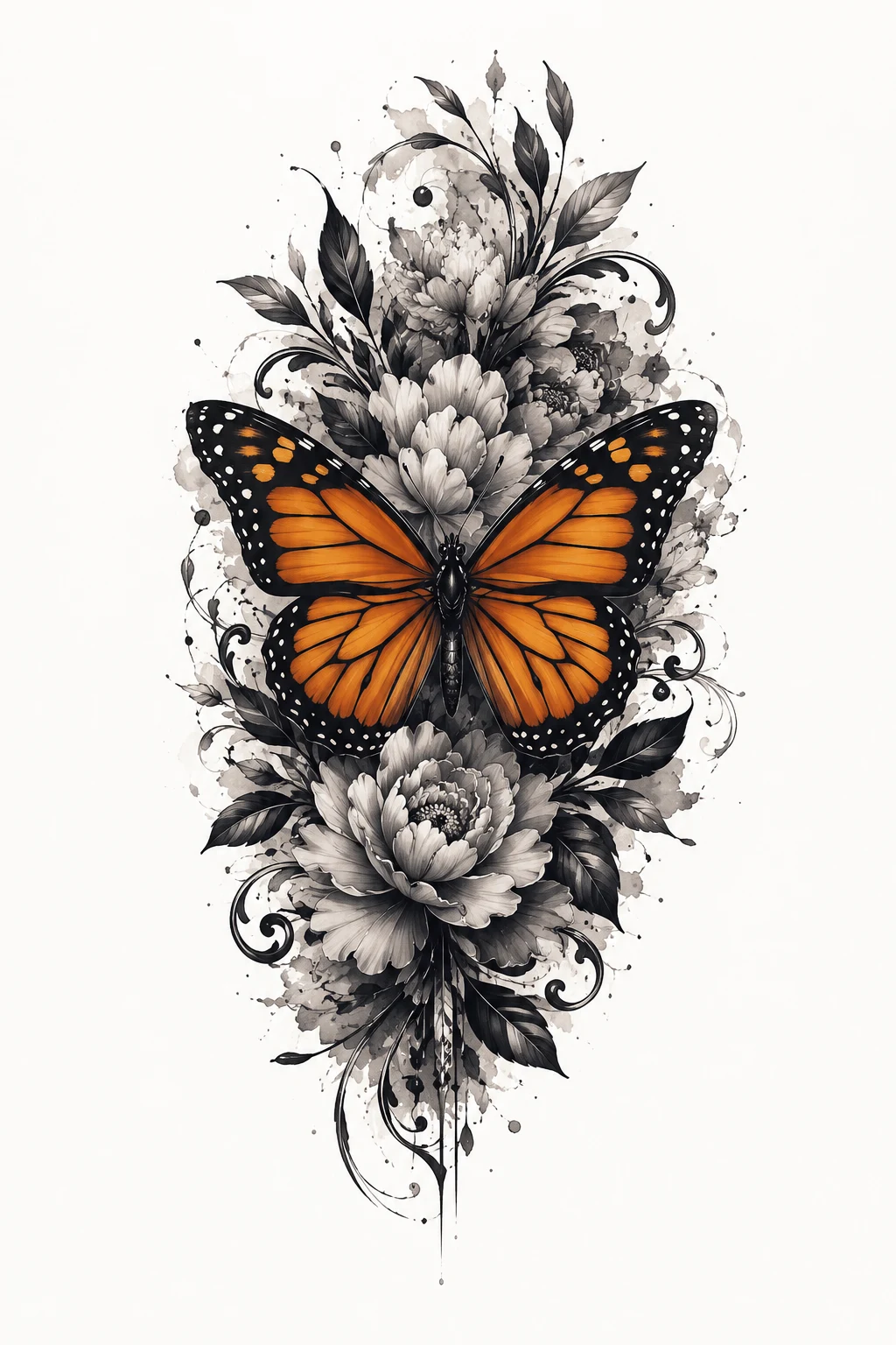 Monarch Butterfly Makeover — butterfly tattoo cover up style outfit