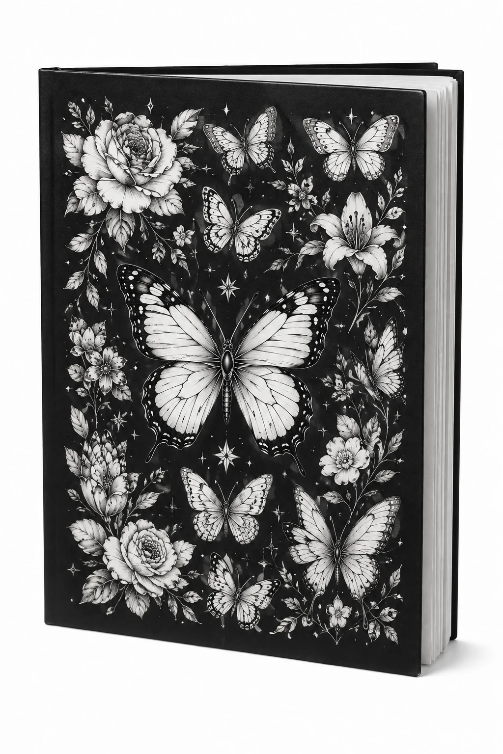 Butterfly and Floral Tattoo Stencil Book