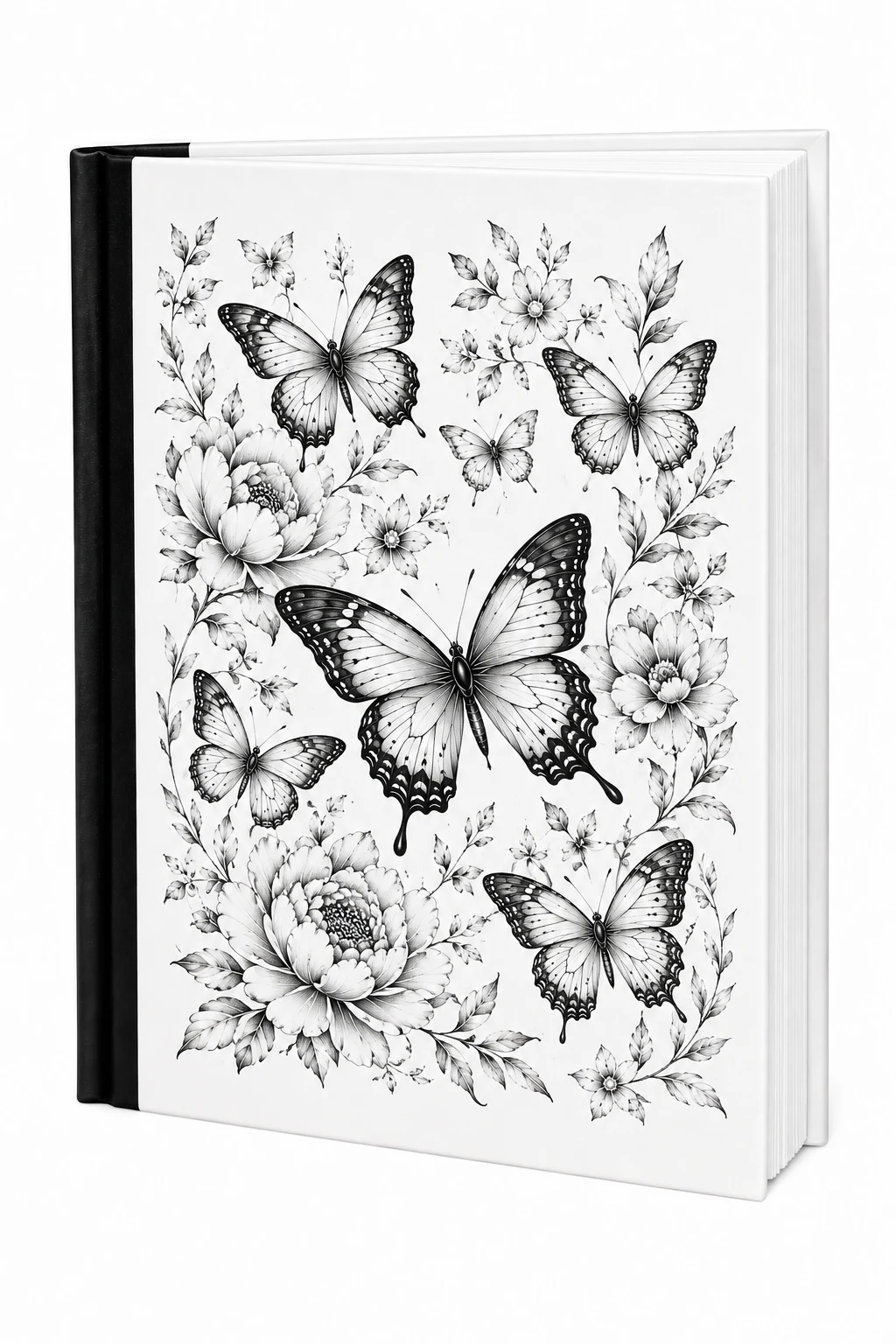 Butterfly and Floral Tattoo Stencil Book