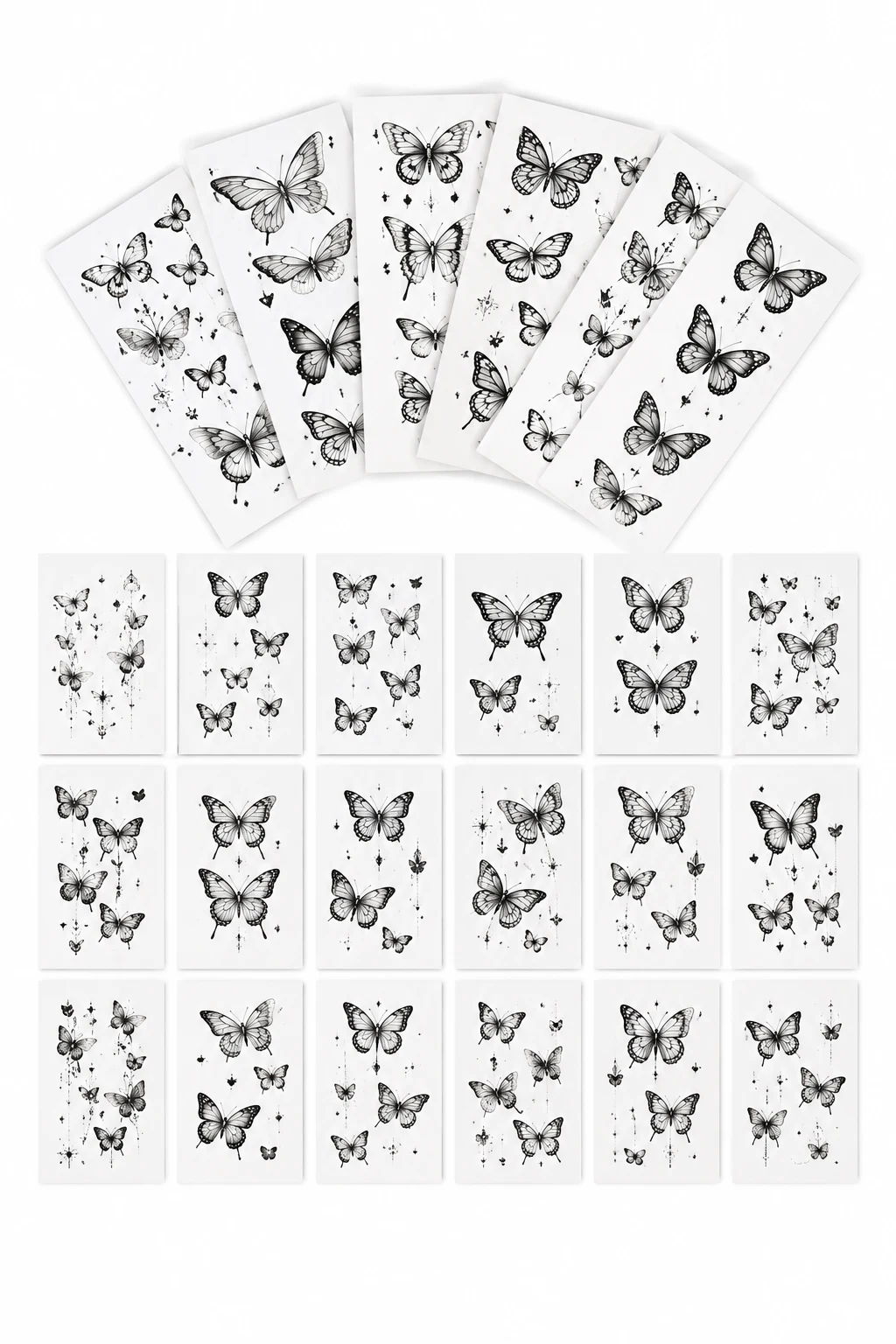 Tazimi Small Butterfly Temporary Tattoos