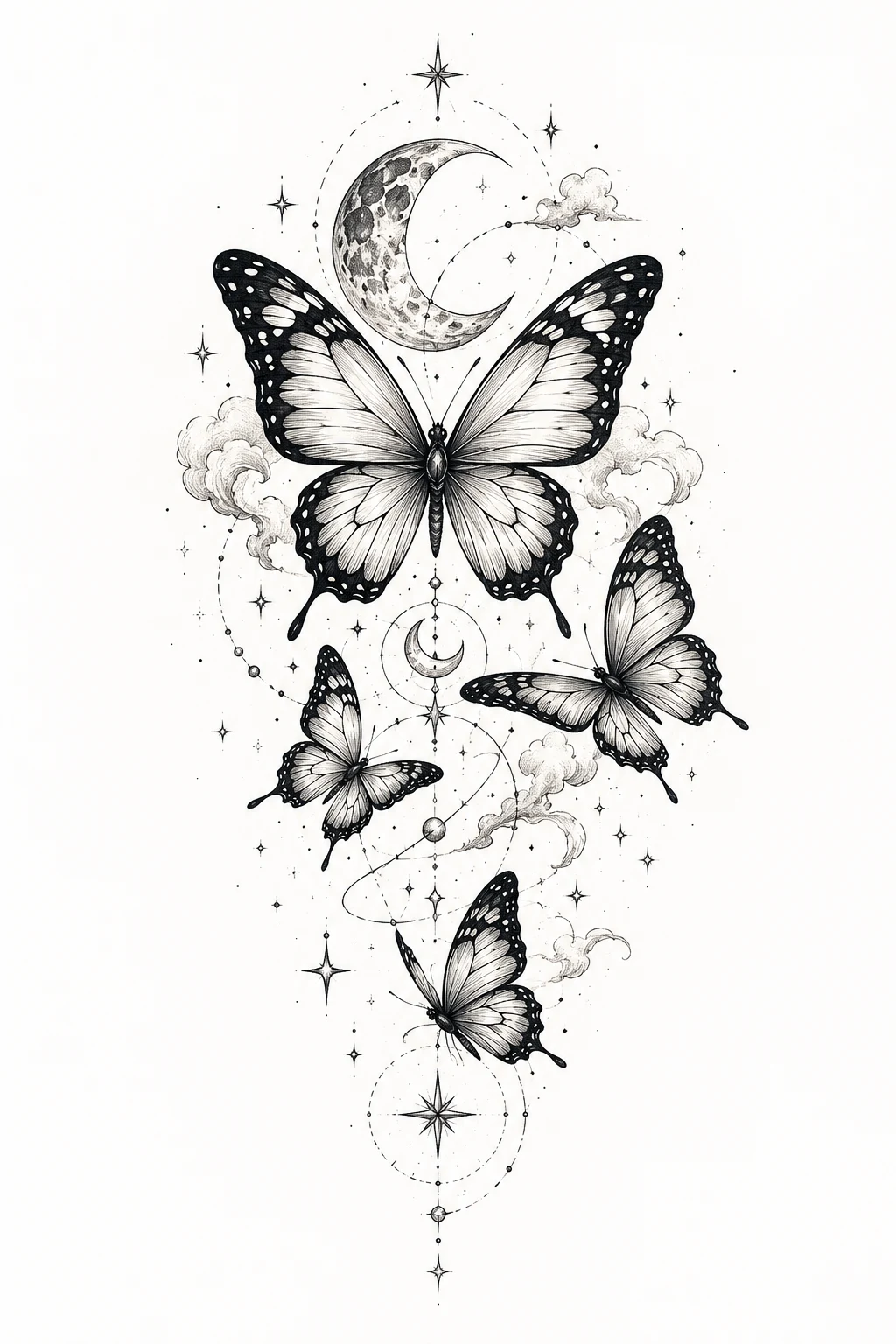 Celestial Butterfly Magic — butterfly tattoo designs style outfit