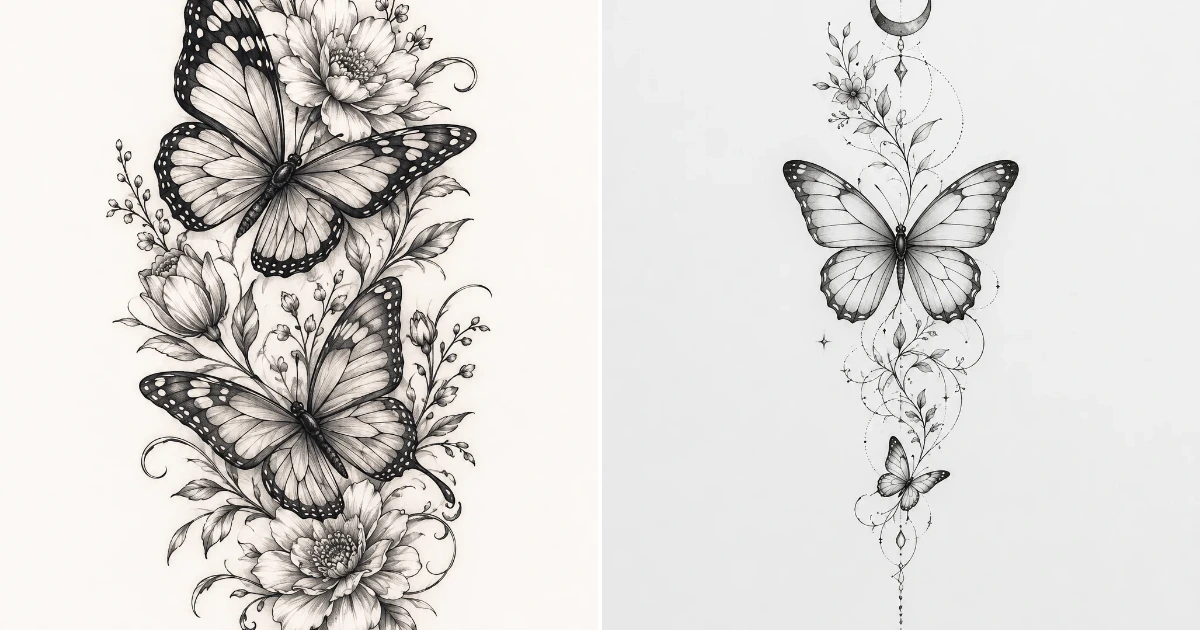 7 Butterfly Tattoo Designs That Never Go Out of Style butterfly tattoo designs