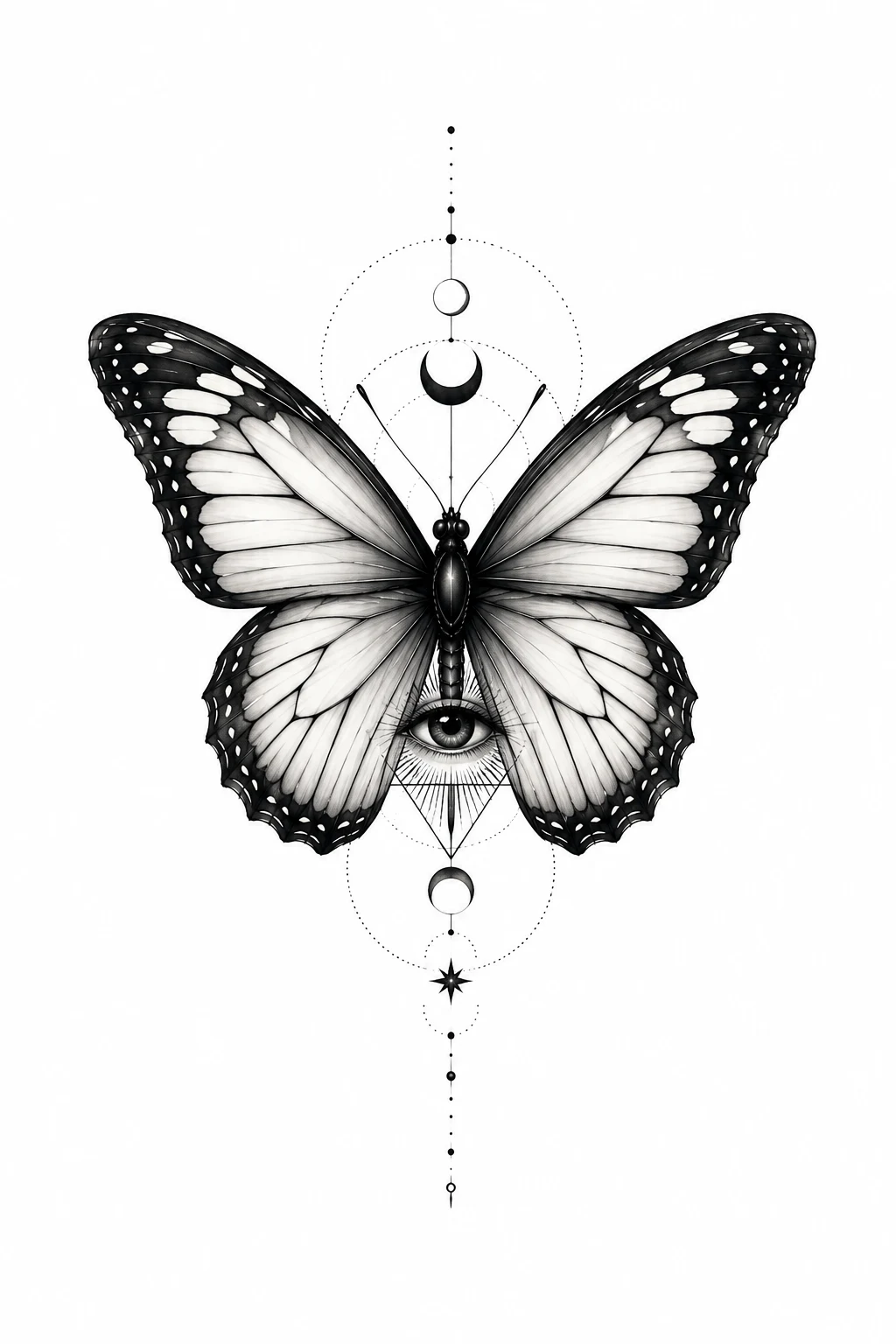 Butterfly With a Hidden Symbol — butterfly tattoo ideas style outfit