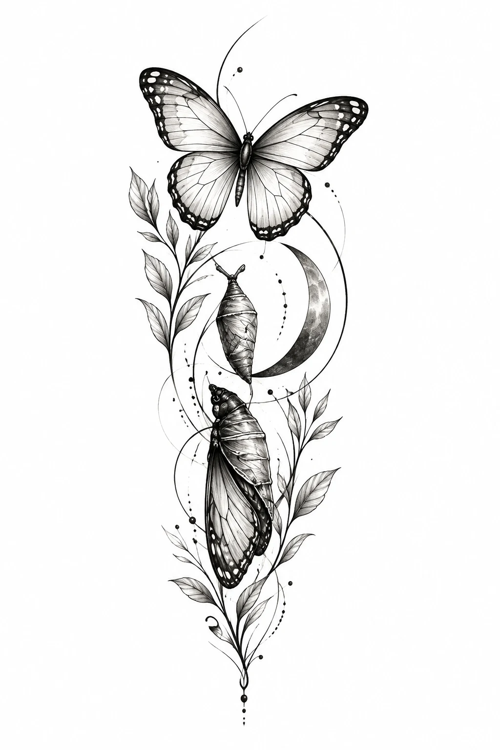 Butterfly Tattoo on the Leg Meaning: Transformation Design — butterfly tattoo leg style outfit