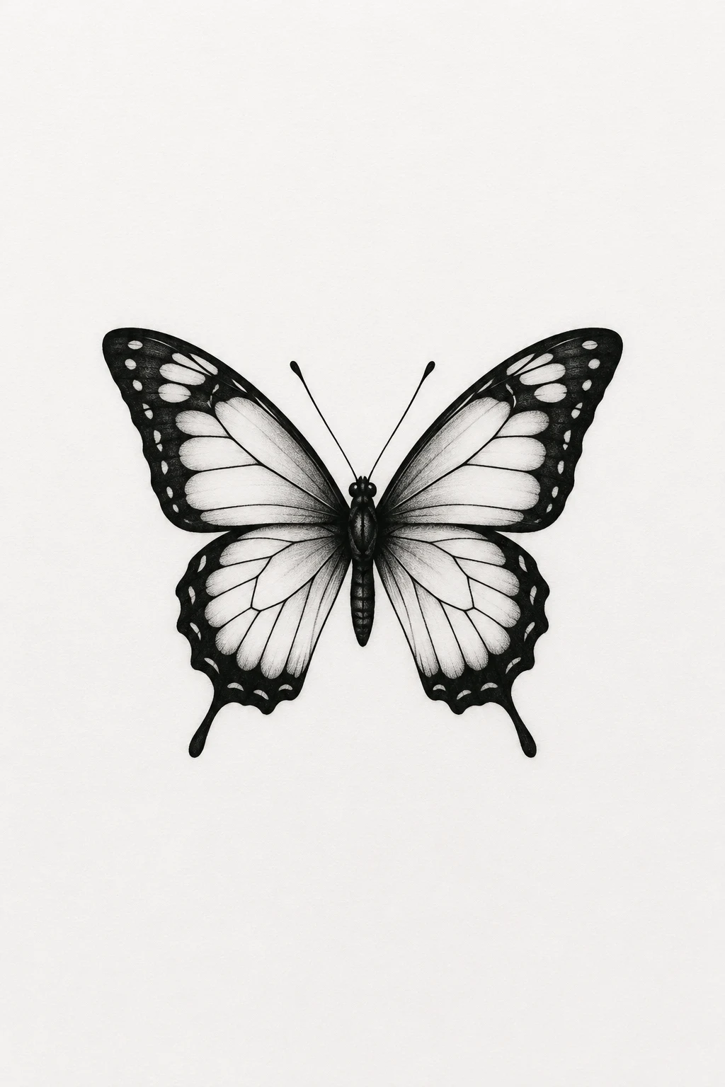 Minimalist Black Butterfly — butterfly tattoo leg style outfit