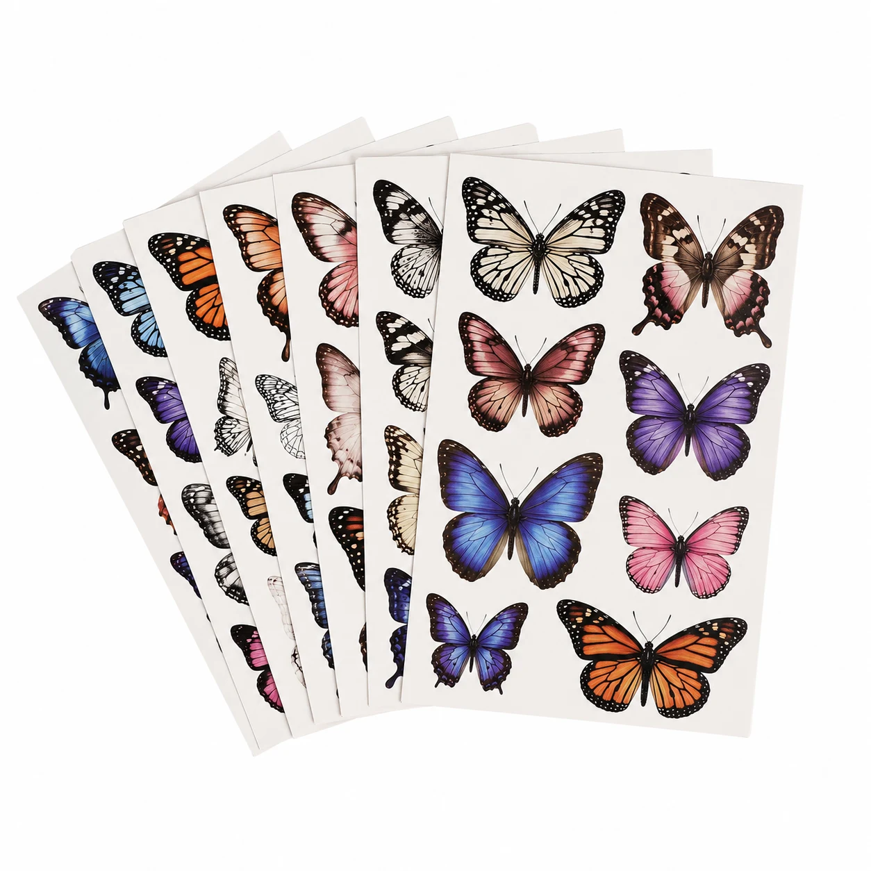 Realistic Butterfly Temporary Tattoo Stickers Variety Pack