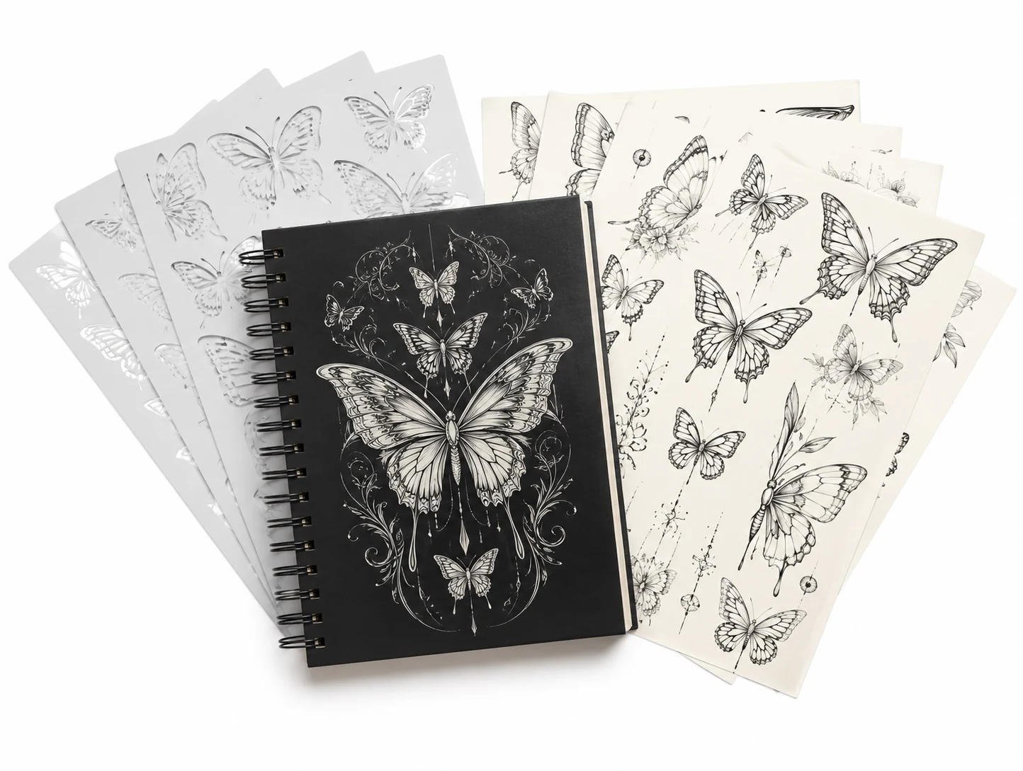 Butterfly Tattoo Designs Sketchbook & Stencil Collection