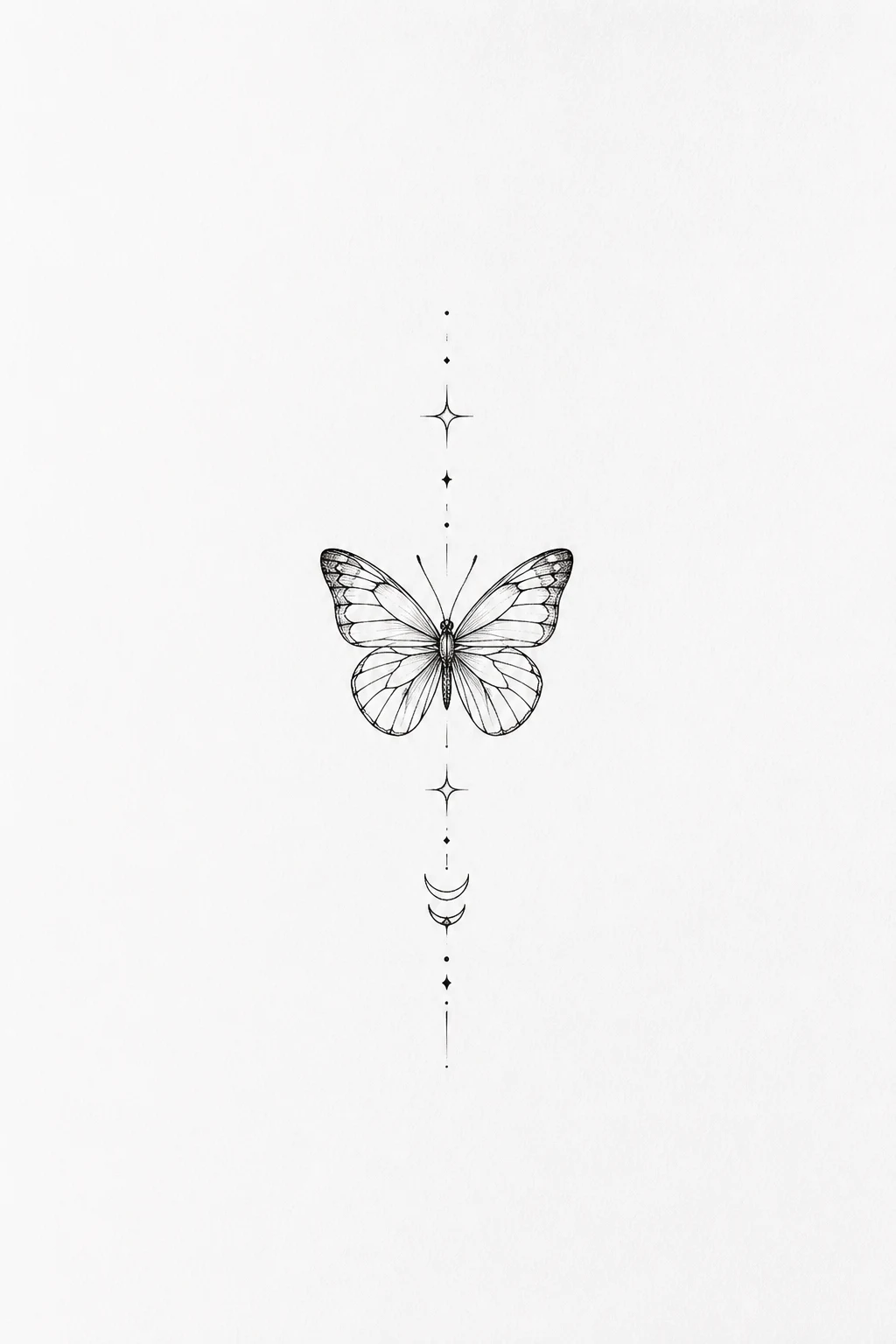 Tiny Fine-Line Butterfly Tattoo Neck — butterfly tattoo neck style outfit