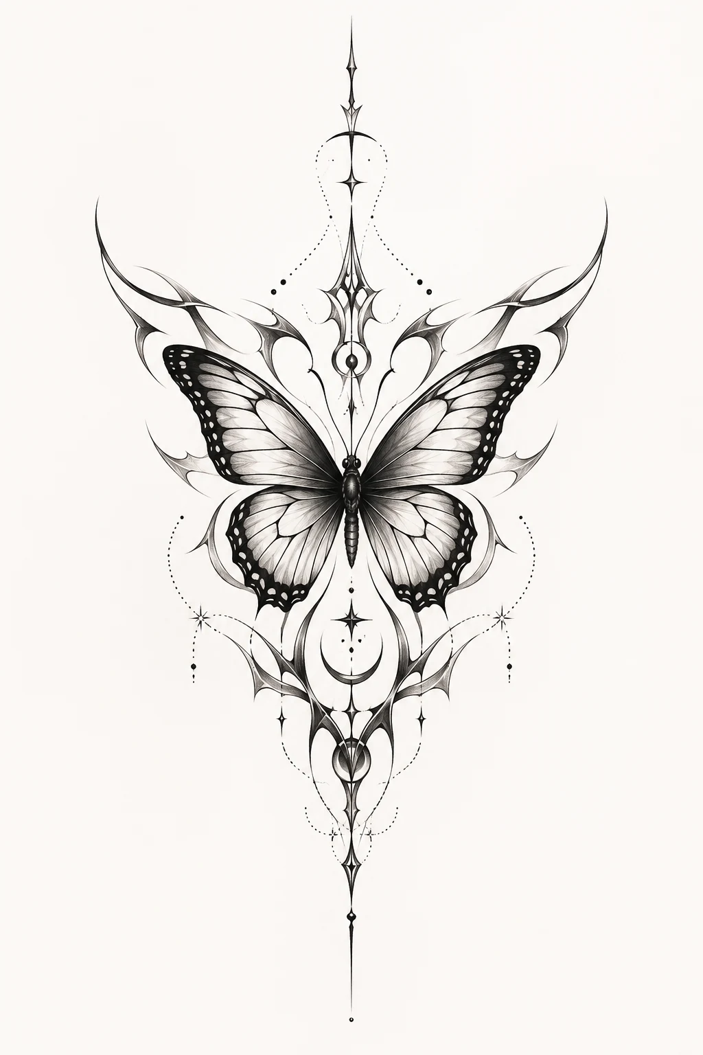 Butterfly Tattoo Neck for Men — butterfly tattoo neck style outfit
