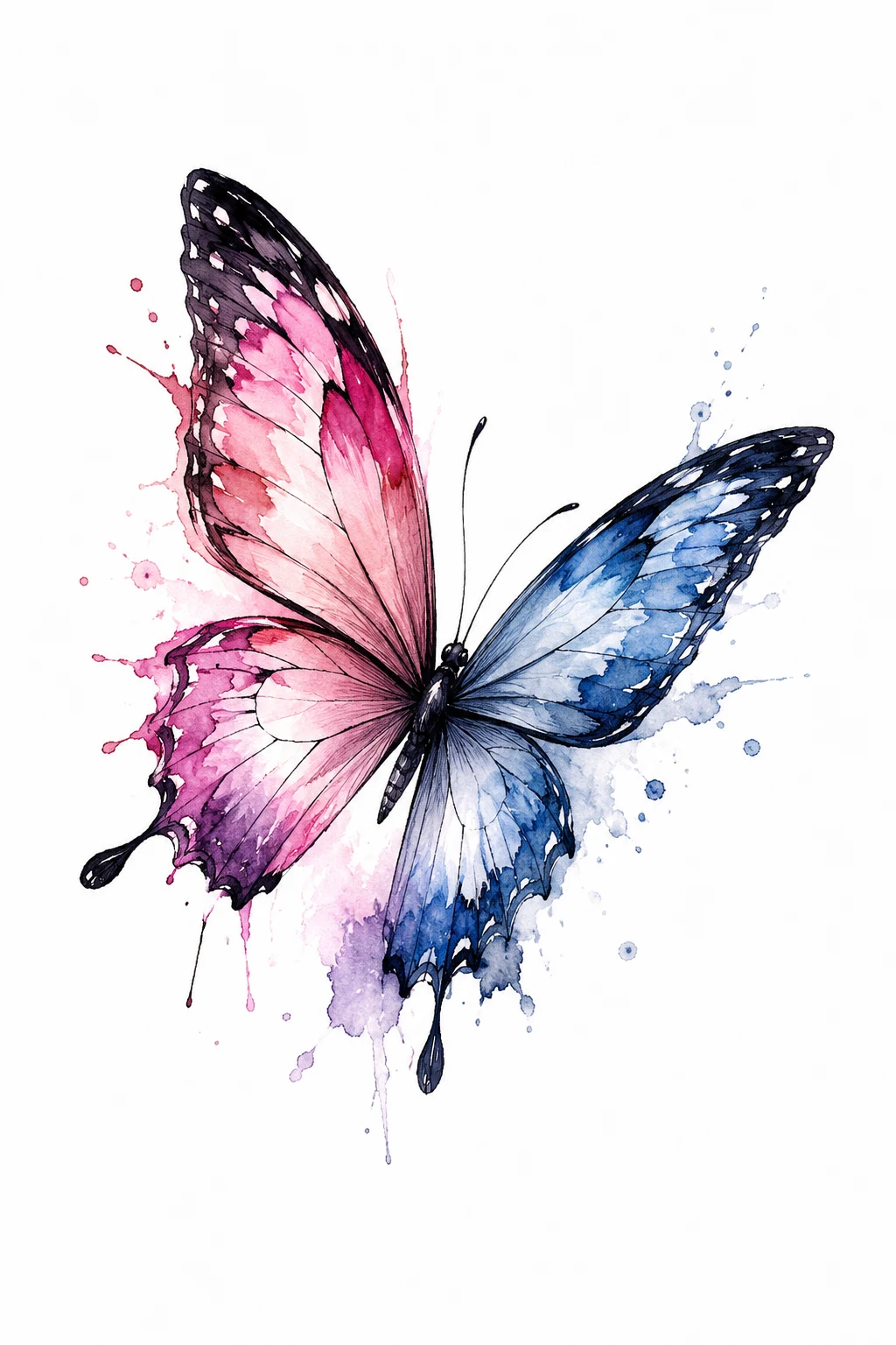 Watercolor Butterfly — butterfly tattoo on arm style outfit