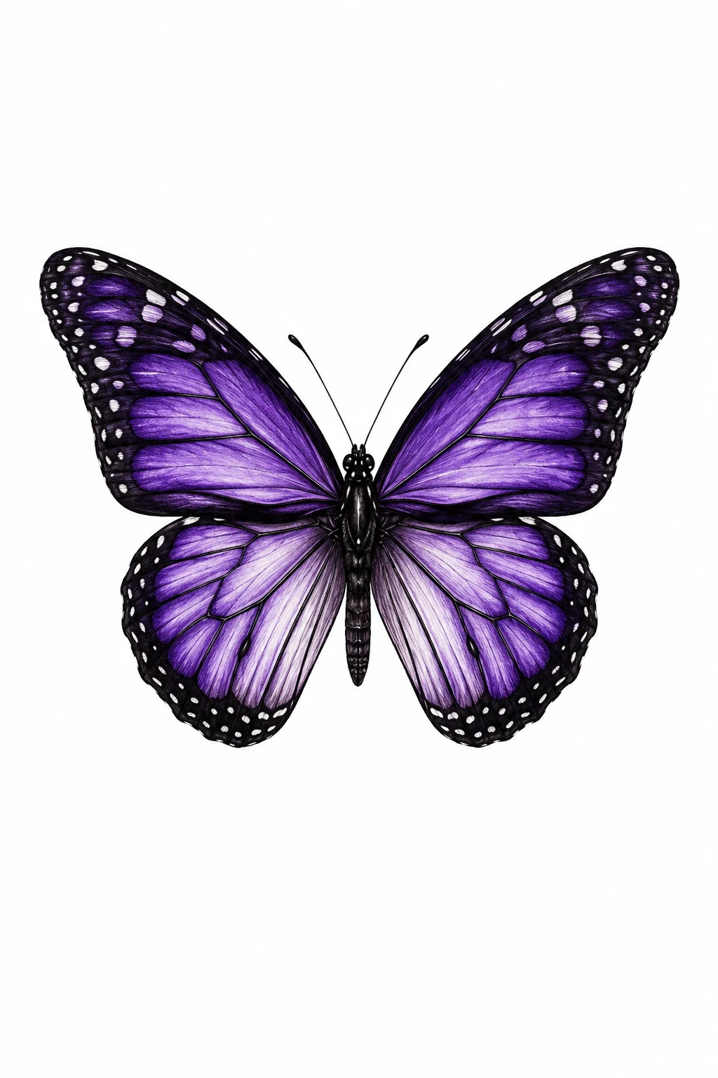 Purple Monarch — A Jewel-Toned Statement — butterfly tattoo on hand style outfit